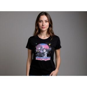 Dangan Ronpa 3 T-Shirt Black Retro Anime Manga Graphic Size Large #79